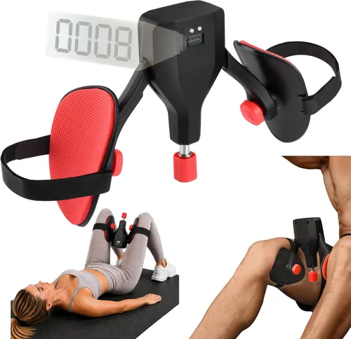 Vista 9 de Entrenador de muslos ajustable Kegel Master Trainer con bandas de resistencia, entrenador de suelo pélvico, muslo y cadera para hombres y mujeres