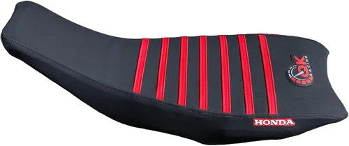 Vista 4 de Funda para Asiento - Compatible con Honda 2004-2018 TRX450 TRX 450R TRX 450 R TRX 450ER TRX 450 ER Quad (Negro/Rojo)
