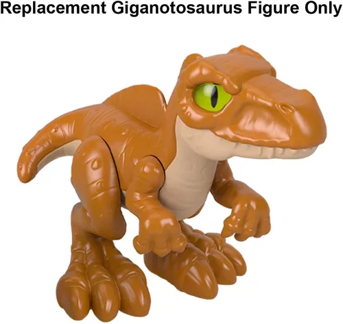 Vista 5 de Imaginext Pieza de repuesto para Fisher-Price Jurassic World Dominion Dinosaur Playset – HMJ79 ~ Figura de dinosaurio Giganotosaurus Baby Baby