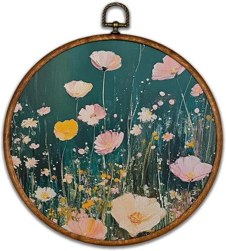 Vista 33 de KSDUT Arte de Pared con Pájaros - Chinoiserie Neutral Arte de Pared Moderno de Mediados de Siglo Marco de Lienzo Colgante Impresiones, Paisaje