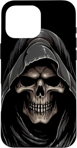 Vista 19 de Carcasa con capucha de fantasma de calavera para iPhone 17
