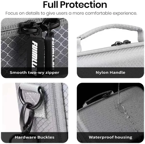 Vista 3 de NEO 2 - Funda rígida impermeable para accesorios DJI Neo 2, bolsa de almacenamiento de viaje para DJI Neo 2 Fly More Combo, compatible con control