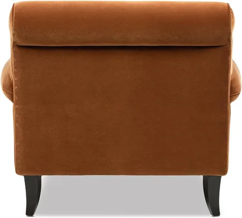 Vista 5 de Jennifer Taylor Home Alana Lawson - Silla decorativa grande y cómoda para sala de estar Naranja quemado