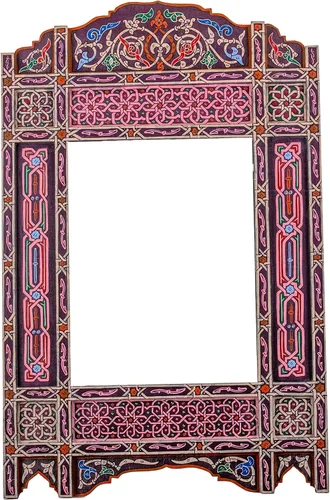 Vista 8 de Marco de espejo marroquí, espejo de granja, espejo de arco, espejo de madera grande, marco de espejo de baño rústico, pared colgante rectangular