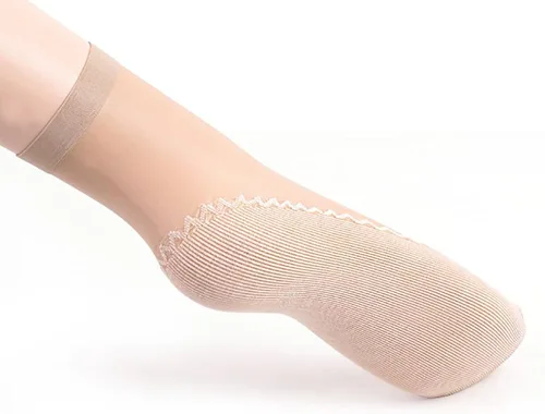 Vista 2 de Ueither 12 pares de medias de algodón antideslizante sedoso para mujer