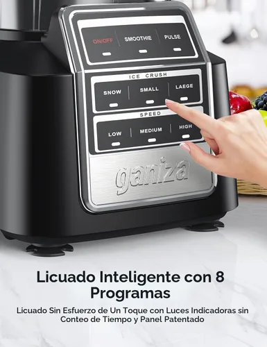 Vista 2 de Ganiza Batidora de batido Max 1800W, licuadoras profesionales para cocina
