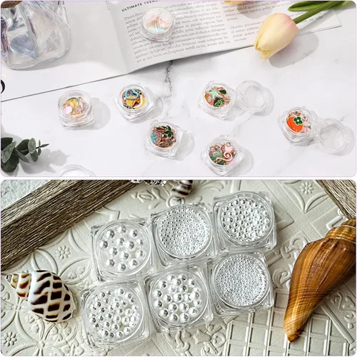 Vista 4 de FEBSNOW 45 piezas de cera de pintura de arte de diamante, 15 unidades de cera para pintura de arte de diamantes con caja de almacenamiento llena