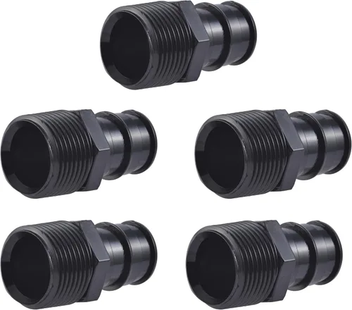 Vista 8 de SharkBite Adaptador de expansión Poly MNPT de 1/2 x 1/2 pulgada para tubería PEX-A, paquete de 5, accesorios de plomería de plástico, adaptador