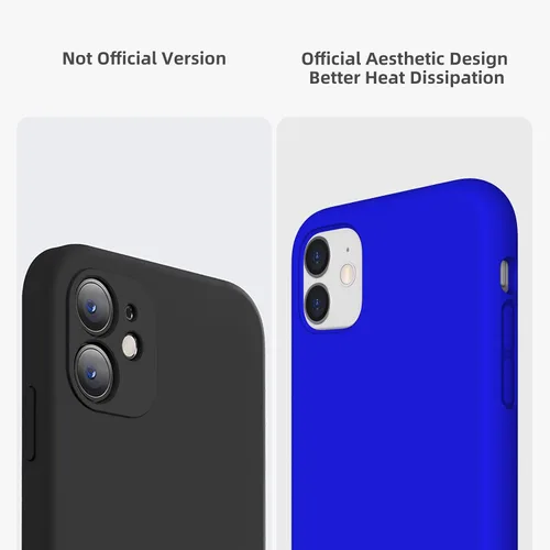 Vista 3 de Funda de silicona líquida compatible con iPhone 11, color azul Klein [Protección contra caídas] [Resistente a los arañazos, a prueba de golpes]