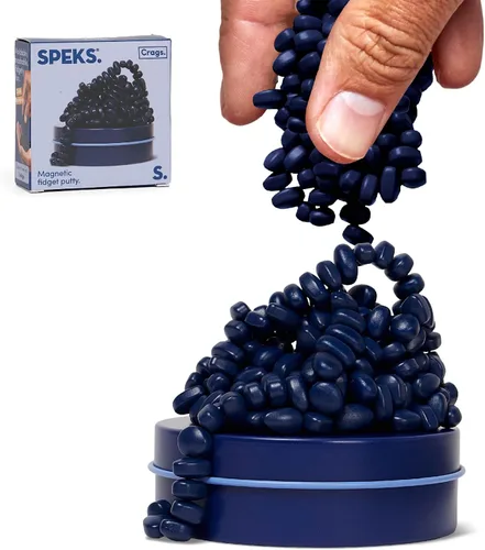 Vista 13 de Speks Crags Original - Masilla de ferrita, + de 500 piedras de ferrita en una lata, juguete de escritorio sensorial antiestrés p/la ansiedad, Coral