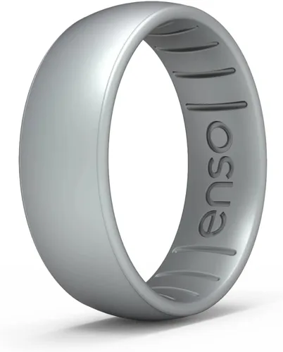 Vista 22 de Enso Rings - Anillo de silicona Classic Elements Fabricado en los Estados Unidos Cómodo, transpirable y seguro