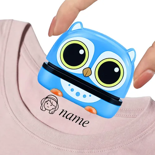Vista 9 de Sello personalizado para ropa, sello con nombre personalizado, impermeable, no se decolora, 4 estilos
