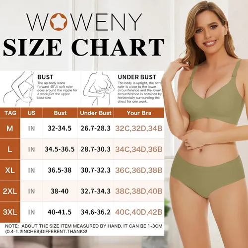 Vista 7 de WOWENY Sujetadores de lactancia para lactancia sin costuras, brasier de maternidad cómodo, suave, sin varillas, para embarazo