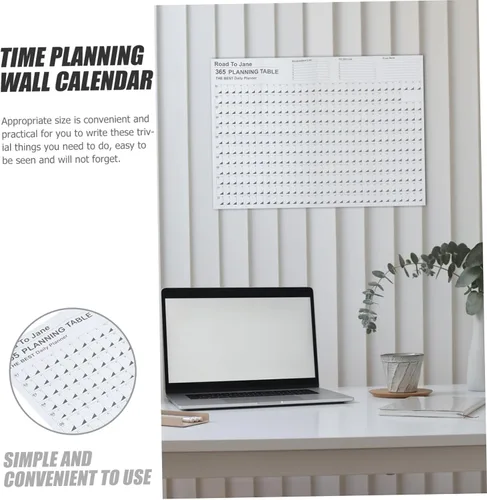 Vista 5 de Kisangel Calendario de pared 2023, planificador anual anual de 12 meses para planificar el calendario