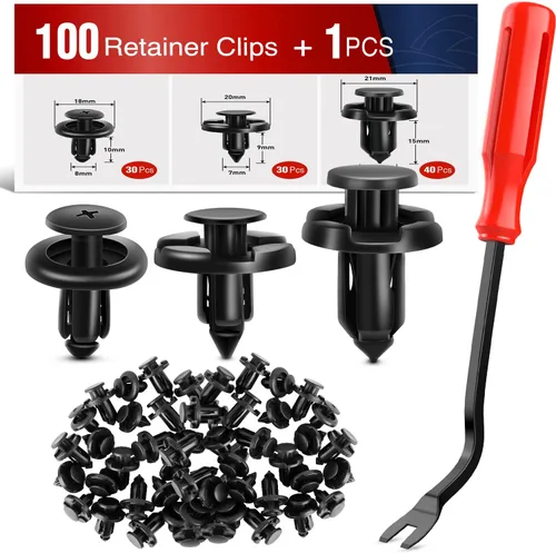 Vista 11 de Nilight 120 piezas de clips de retención de automóvil, 0.197 in, 0.236 in, 0.276 in, 0.354 in, 0.394 in, tornillos de expansión de repuesto, clips