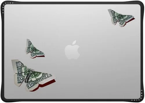 Vista 45 de CASETiFY Impact - Funda para MacBook Air de 13 pulgadas (M1/Intel) [esquinas de impacto acolchadas/resistente a los arañazos/agarre antideslizante]