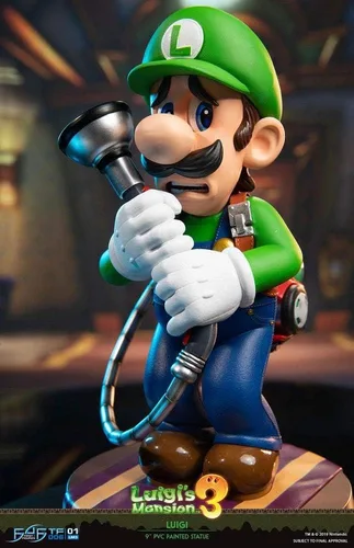 Vista 2 de First4Figures Luigi's Mansion Luigi (estándar) - Figura coleccionable de PVC
