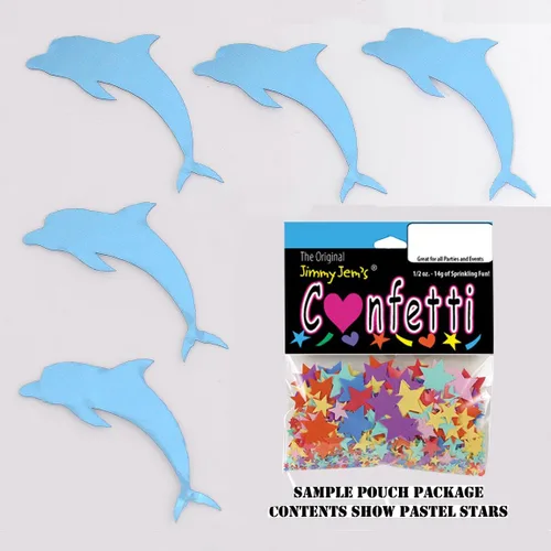 Vista 3 de Confeti Dolphin Blue Sky - Paquete al por menor #9418 QS0 azul (blue sky)