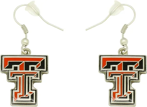Vista 10 de aminco NCAA - Aretes colgantes con logotipo de la NCAA para mujer Georgia Tech Yellow Jackets