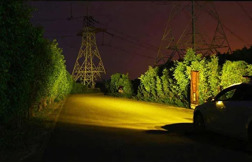 Vista 8 de AngelMa - Barra de luz LED de 13 pulgadas, haz de punto ámbar de una sola fila, 9000 lm, lámpara súper brillante para camioneta SUV, ATV, UTV