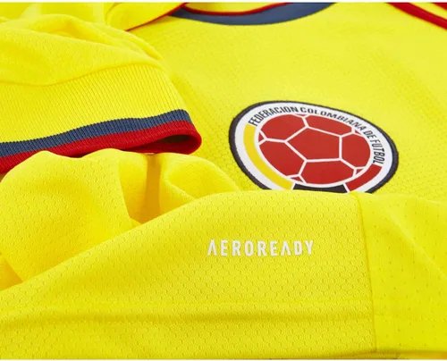 Vista 3 de adidas Youth Colombia 2021 - Camiseta de fútbol (mediano, amarillo brillante, m)