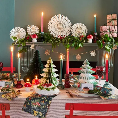 Vista 3 de Talking Tables 20 servilletas de cena de otoño para Navidad, Acción de Gracias, cenas, decoupage – Servilletas de hongos y setas del bosque