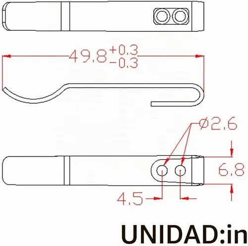 Vista 6 de CIVIVI Pocket Clip for Baby Banter Knife, No Screws Included CA-07B (Plain)