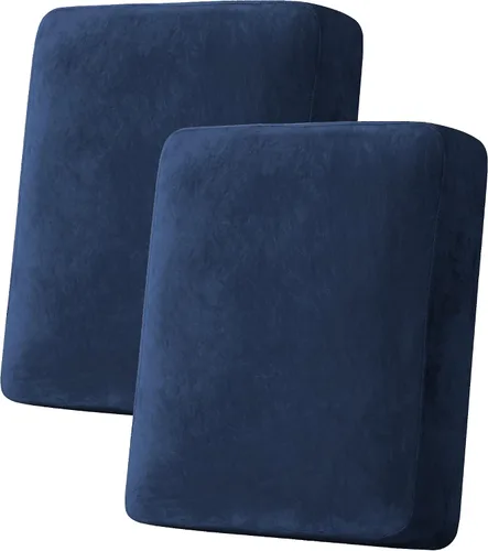 Vista 27 de H.VERSAILTEX Funda de cojín elástica de terciopelo para sofá, funda de cojín de felpa para cojines de silla, protector de muebles, cojín de asiento