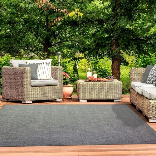 Vista 26 de Superior Alfombra de área para interiores y exteriores, decoración de suelo trenzada reversible para sala de estar, cocina, patio, porche delantero
