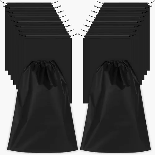 Vista 8 de Paquete de 18 bolsas de zapatos para viajes, 11.8 x 15.7 pulgadas, bolsas de viaje para zapatos para empacar, bolsa de viaje para zapatos, bolsas