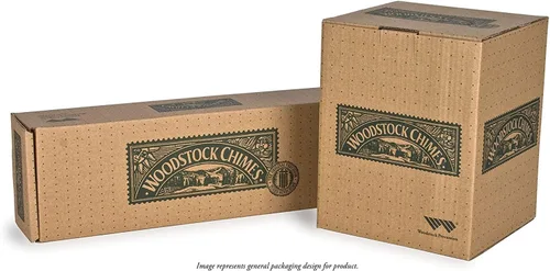 Vista 6 de Woodstock Chimes Signature Collection, campanilla Aloha, diseños de decoración natural de 28 pulgadas, regalos costeros, campanillas de viento