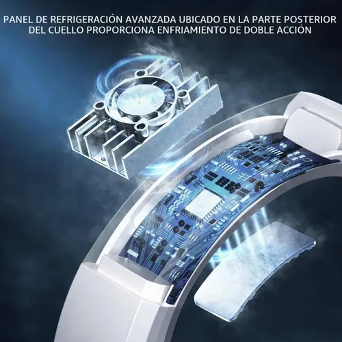 Vista 4 de Alphacool Ventilador de cuello de aire acondicionado personal Azul