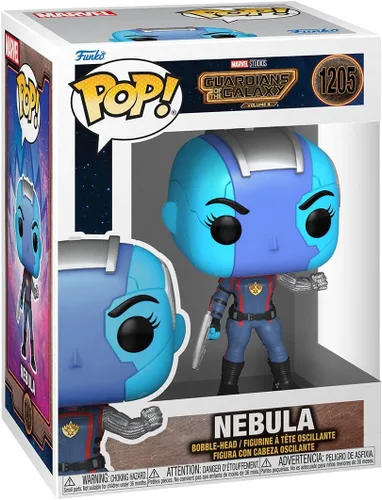 Vista 2 de Funko Pop! Marvel: Guardianes de la Galaxia Volumen 3 - Nebulosa, multicolor, vinilo, 3.8 pulgadas de alto