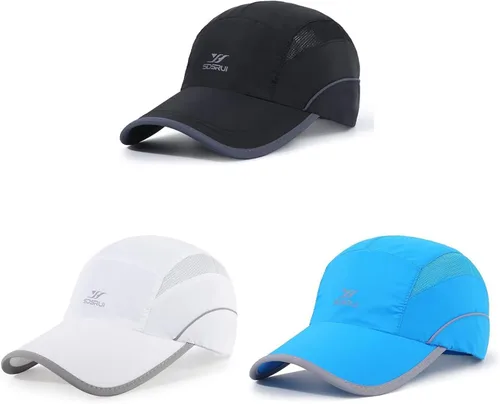 Vista 47 de Gorra deportiva de malla ligera de secado rápido para hombres y mujeres
