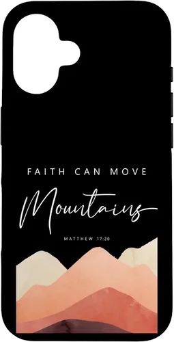 Vista 32 de Faith Can Move Mountains - Matthew 17 20 Inspiring Christian Case for iPhone 17
