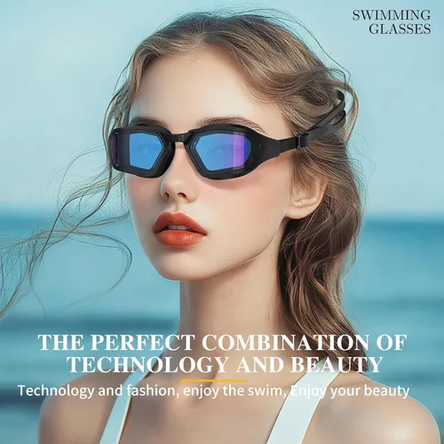 Vista 7 de Whale Gafas de natación A1 GE Nano de larga duración, antivaho UV, unisex, cómodas, visión clara