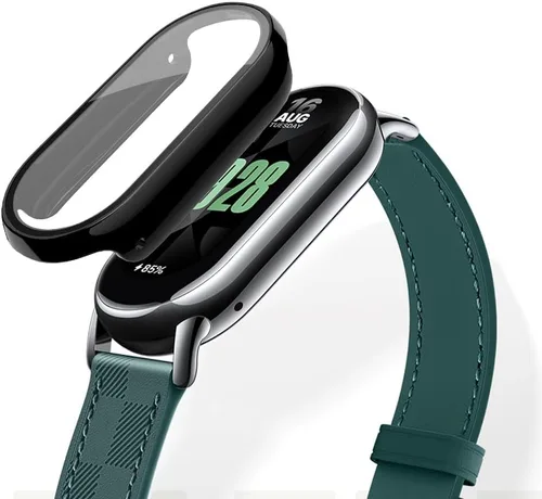 Vista 3 de [Paquete de 2] Funda con protector de pantalla de vidrio templado compatible con xiaomi Band 7, dureza 9H 360° Protección completa ultrafina funda