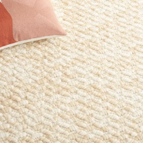 Vista 5 de SAFAVIEH Natura Collection - Alfombra de pasillo de 8 pies, color beige y marfil, diseño moderno, ideal para zonas de alto tráfico en pasillo, baño
