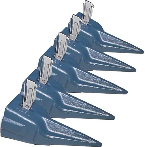 Vista 4 de Titan Attachments Juego de 5 piezas X290TT Cucharón Dientes K290S Spring Pin Tiger Diente Excavadora Hensley