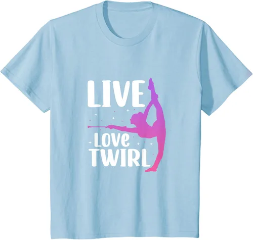 Vista 9 de Camiseta Twirl Baton Twirling Twirler Majorettes, Negro