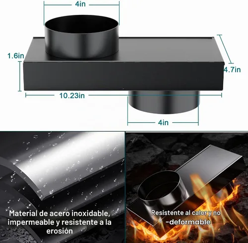 Vista 2 de 84049 Periscope - Ventilación de secadora de acero inoxidable mejorado, ajustable de 0 a 5 pulgadas, conector telescópico de ventilación