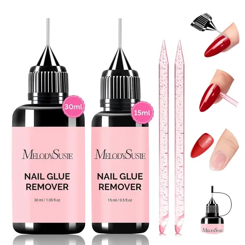 Vista 9 de MelodySusie Gel de Construcción Sólido para Uñas 3D 4 en 1 Antiadherente para Extensión UV para Uñas Acrílicas Transparente 60ML