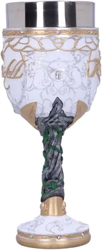 Vista 3 de Nemesis Now Copa Rivendell con licencia oficial de El Señor de los Anillos, color blanco, 7.7 in