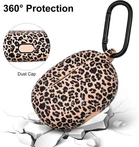 Vista 3 de Funda AIRSPO para Beats Studio Buds/Funda para Beats Studio Buds Plus 2021/2023 de silicona con estampado floral protector para auriculares Beats