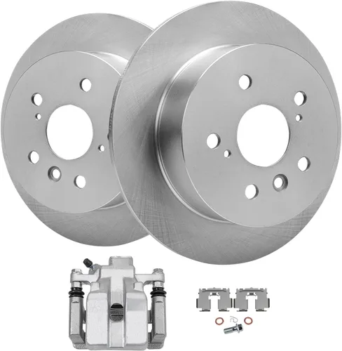 Vista 23 de Detroit Axle - Kit de freno delantero para Mazda 3 2004-2013, Mazda 5 2006-2015, 2010-2013 3 Sport, 2011 2012 Rotores de frenos y pastillas de freno