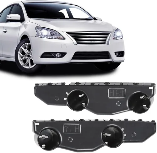 Vista 2 de GRAND ORANGE Soportes de parachoques delantero compatibles con Nissan Sentra Sedan 2013-2015 NI1033107 NI1032107 lado izquierdo y derecho 1 par