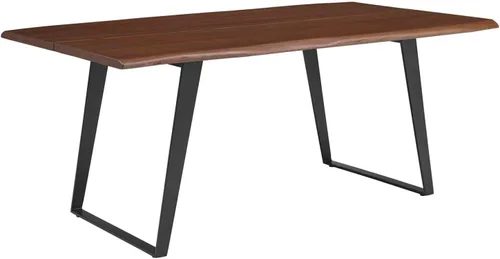 Vista 12 de Modway EEI-6067-BLK-NAT Viggo - Mesa de comedor de madera de acacia, madera de acacia, 60 pulgadas, color negro natural