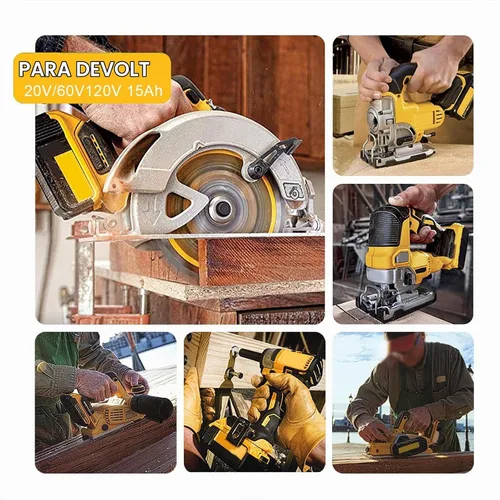 Vista 6 de Reemplazo de 15.0Ah para batería Dewalt Flex-volt 20v/60v Max DCB615 DCB612 DCB609 DCB606, compatible con Dewalt 20V y 60V MAX herramienta eléctrica