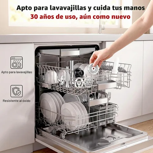 Vista 13 de COFUN Picadora de carne de acero inoxidable para mezclador KitchenAid Metal