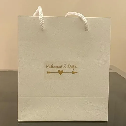 Vista 4 de Calcomanías de nombre personalizadas, calcomanías de boda personalizadas para sobres, calcomanías de dirección personalizadas, calcomanía de tubo